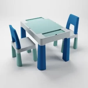 TEGA BABY SET DJEČJEG NAMJEŠTAJA ( STOL I 2 STOLICE ) TEGGI MULTIFUN - TURQUOISE/NAVY/GREY