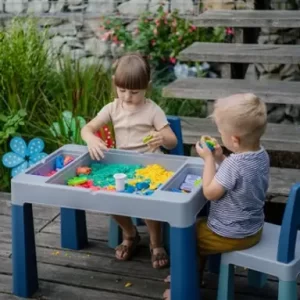 TEGA BABY SET DJEČJEG NAMJEŠTAJA ( STOL I 2 STOLICE ) TEGGI MULTIFUN - TURQUOISE/NAVY/GREY - Slika 7
