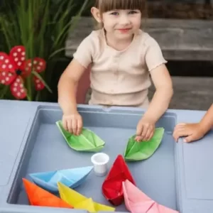 TEGA BABY SET DJEČJEG NAMJEŠTAJA ( STOL I 2 STOLICE ) TEGGI MULTIFUN - TURQUOISE/NAVY/GREY - Slika 3