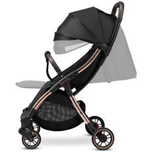 LIONELO DJEČJA KOLICA JULIE ONE ALUMINIJ TOP MODEL - CRNA/ZLATNA - Slika 4