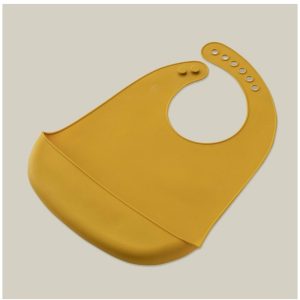 SILIKONSKI PODBRADAK ZA BEBE INTERBABY - EARTH OCHER - Slika 2