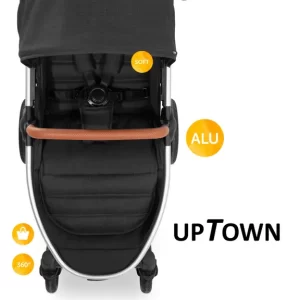 HAUCK KOLICA UPTOWN MELANGE BLACK - Slika 10