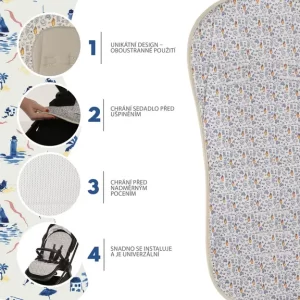 ZOPA ZRAČNI UNIVERZALNI UMETAK ZA KOLICA BREEZE - EMOJI BEIGE - Slika 8