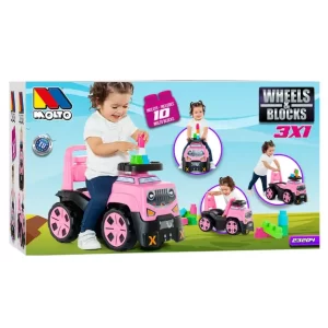 MOLTO GURALICA 3U1 + SET KOCKI - PINK - Slika 8