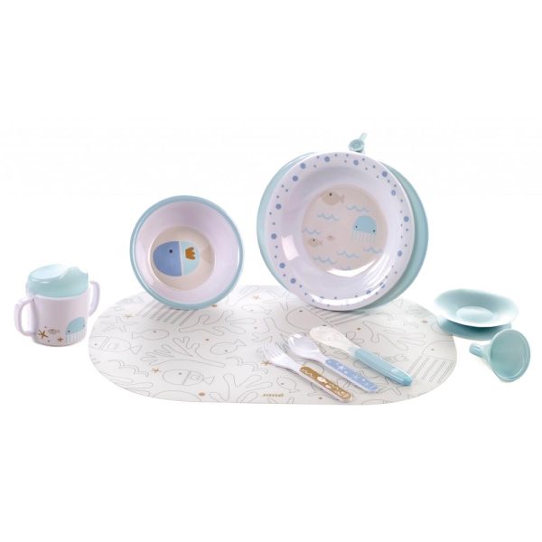 JANE SET ZA HRANJENJE OD 9 DIJELOVA - LAZULI BLUE