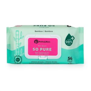 PETITE&MARS SO PURE VLAŽNE MARAMICE OD BAMBUSA 98% VODE