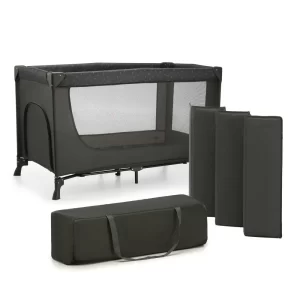 KINDERKRAFT PUTNI KREVETIĆ 2U1 JOY LIGHT - GREY - Slika 6