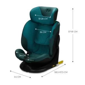 KINDERKRAFT I-FIX I-SIZE AUTOSJEDALICA 0-36 KG ( 40-150 CM ) 360 - PLAVO TIRKIZNA - Slika 2