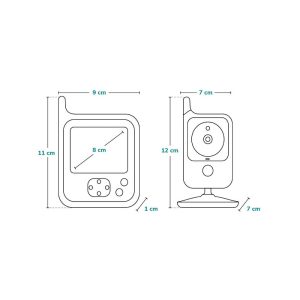 LIONELO BABY MONITOR DVOSMJERNI BABYLINE 7.1 S 8 MELODIJA - Slika 2