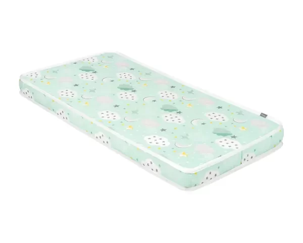 KIKKA BOO MADRAC FANTASIA 70X140X9 CM - CLOUDS MINT