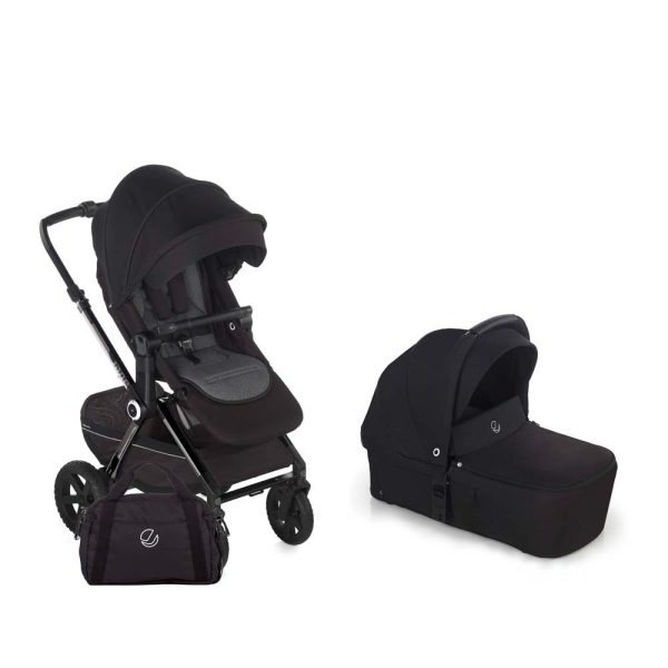JANE CROSSLIGHT 3 SILVER SHADOW DJEČJA KOLICA 2U1 - COLD BLACK