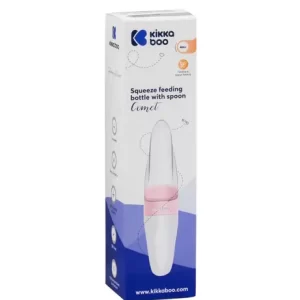 KIKKA BOO SILIKONSKA BOČICA ZA HRANJENJE SA ŽLIČICOM 90 ML - COMET PINK - Slika 3