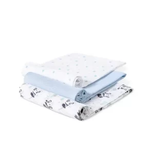 TETRA PELENE INTERBABY PANDA PLAVO 80X80 - 3 KOM