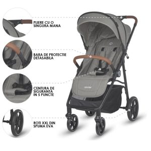 COCCOLLE FINLEY SPORTSKA KOLICA - SAND BEIGE/GREY - Slika 9