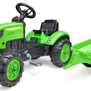 Falk traktor s prikolicom Country Farmer green