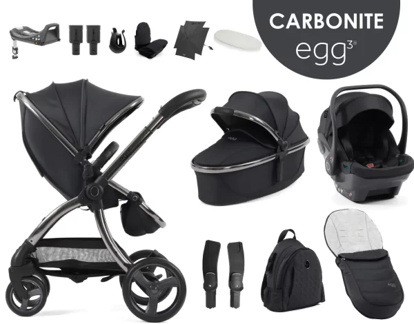 egg3® dječja kolica 12u1 - Carbonite