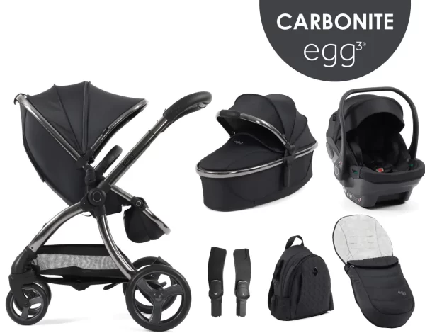 egg3® dječja kolica 6u1 - Carbonite