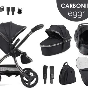 egg3® dječja kolica 9u1 - Carbonite