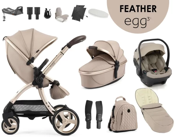 egg3® dječja kolica 12u1 - Feather