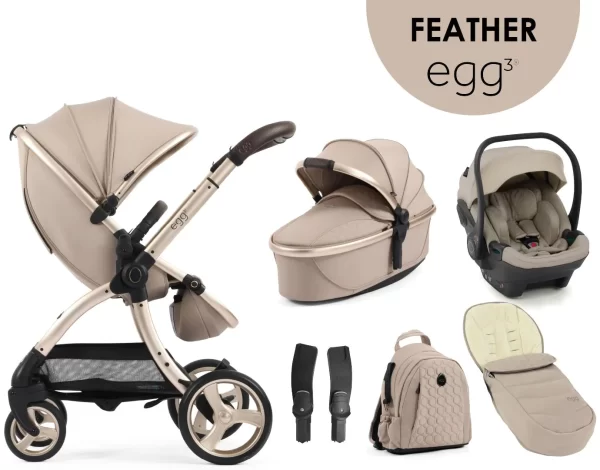 egg3® dječja kolica 6u1 - Feather