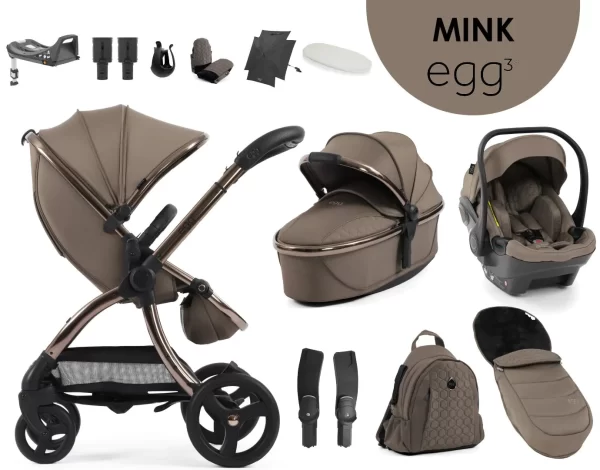 egg3® dječja kolica 12u1 - Mink