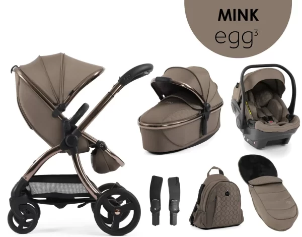 egg3® dječja kolica 6u1 - Mink