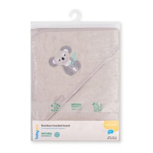 BabyOno Ručnik bambus 100x100 cm, Koala, siva - Slika 2
