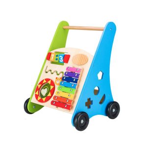Ecotoys Drvena edukativna guralica 2u1 s ksilofonom - Slika 4
