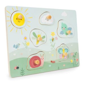 Ecotoys Drvena senzorna ploča s različitim vrstama materijala - Slika 2
