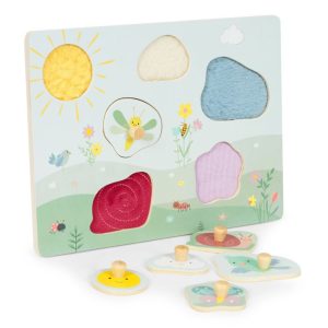 Ecotoys Drvena senzorna ploča s različitim vrstama materijala - Slika 3