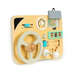 ECOTOYS DRVENA UPRAVLJAČKA PLOČA, SVIJETLO SIVA - Slika 3