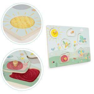 Ecotoys Drvena senzorna ploča s različitim vrstama materijala - Slika 6