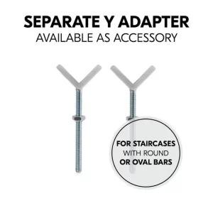 Hauck zaštitna ograda Clear Step 2 Set +9 cm produžetak- Dark Grey - Slika 6