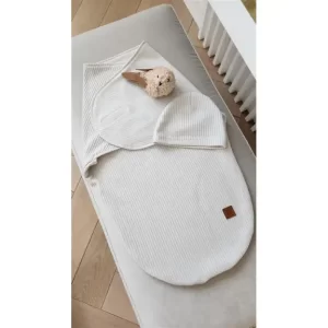 MimiNu dekica/swadler za spavanje sa kapicom Soft bež - Slika 4