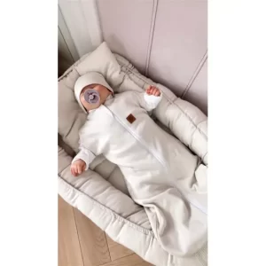 MimiNu vreća za spavanje/povijanje sa kapicom Soft bež - Slika 4