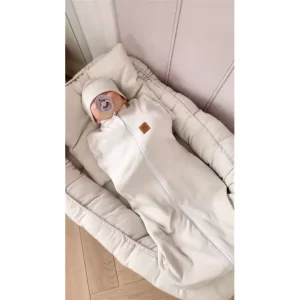 MimiNu vreća za spavanje/povijanje sa kapicom Soft bež - Slika 5