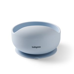 BabyOno Silikonska zdjelica s vakuumom 350 ml 6 m+, plava - Slika 2