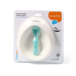 BabyOno Posuda za hranjenje sa žlicom, mint - Slika 4