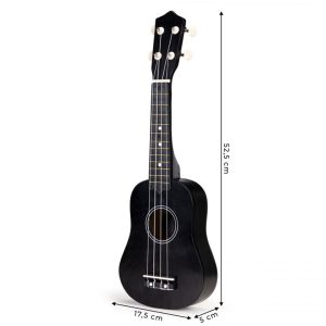 Ecotoys Drvena dječja gitara, Black - Slika 5
