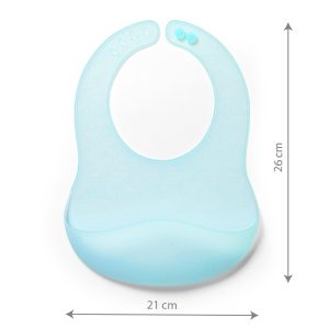 BabyOno Silikonski podbradak ultrathin 6 m+, plava - Slika 7