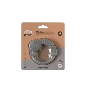 InterBaby Silikonski grickalica za bebe Grey Petrol
