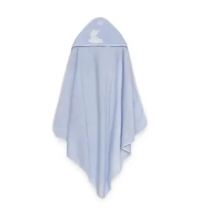 InterBaby Set ručnik s kapuljačom + podbradak Slonić Plavi - Slika 3