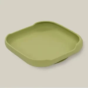 InterBaby silikonski tanjur s vakuumskom podlogom Olive Green - Slika 2