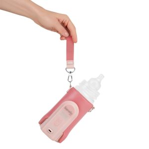 Lionelo Thermup Go Evo električni prijenosni grijač bočica, Coral Pink - Slika 2