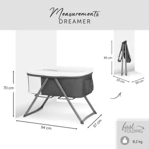 Hauck krevetić Dreamer Grey - Slika 9