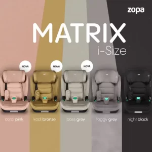 ZOPA AUTOSJEDALICA MATRIX I-SIZE - CORAL PINK - Slika 5