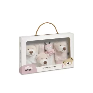 SET ZVEČKI ZA STOPALA I ZAPEŠĆA BEAR - ROZA