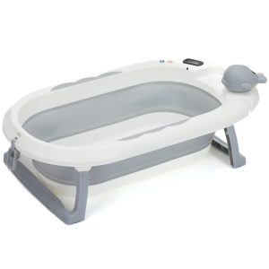 Fillikid sklopiva kadica Beluga s termometrom, white-grey