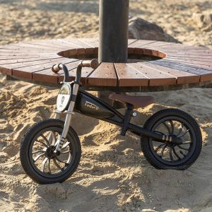 QPLAY FEDURO BALANS BICIKL - CRNO/ZLATNI - Slika 6