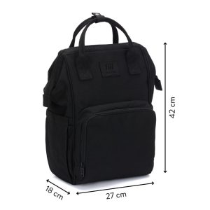 Fillikid torba/ruksak za pelene Barcelona, black - Slika 9